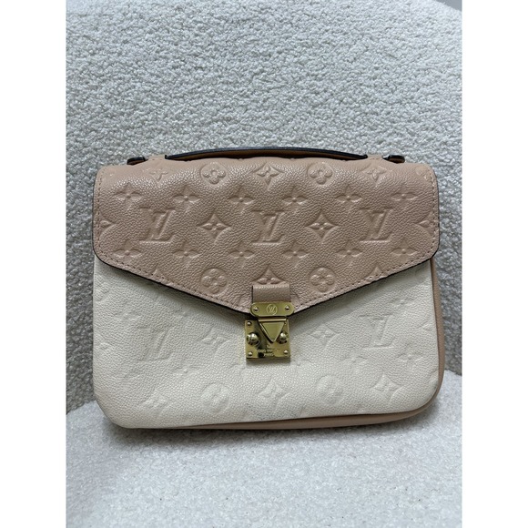 Louis Vuitton Pochette Métis - Monogram Empreinte Leather in Beige